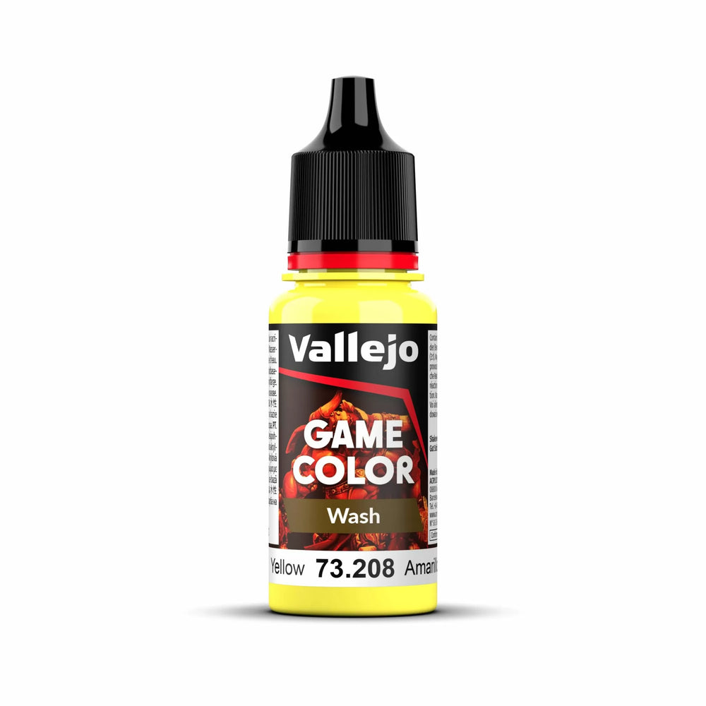 Vallejo - Game Colour - Wash - Yellow 18ml-Paint-LetsPlayGames-ProHobbies