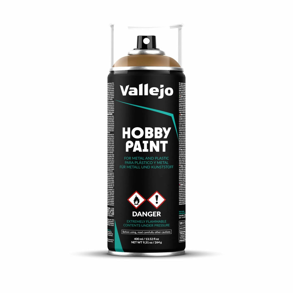 Vallejo Aerosol Spray Primer - Leather Brown 400ml