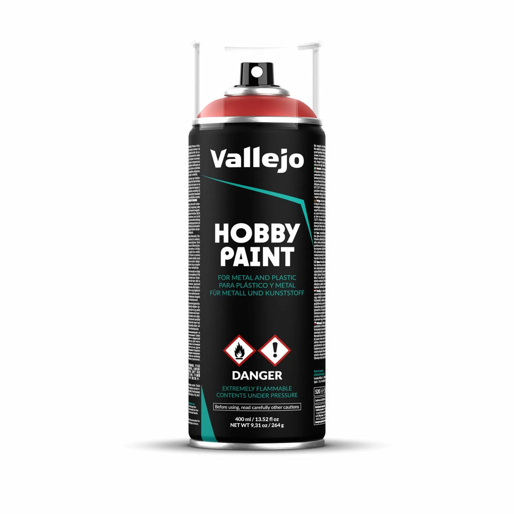 Vallejo Aerosol Spray Primer - Scarlet Red 400ml