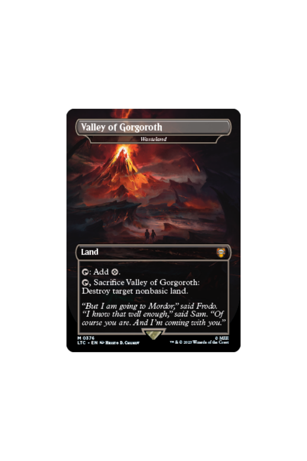 Lord of the Rings: Tales of Middle-earth: FOIL Wasteland (0376 - Valley of Gorgoroth)