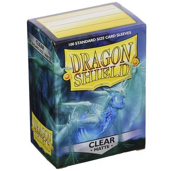 Dragon Shield Standard 100ct Clear MATTE 63x88mm Sleeves-Dragon Shield-ProHobbies