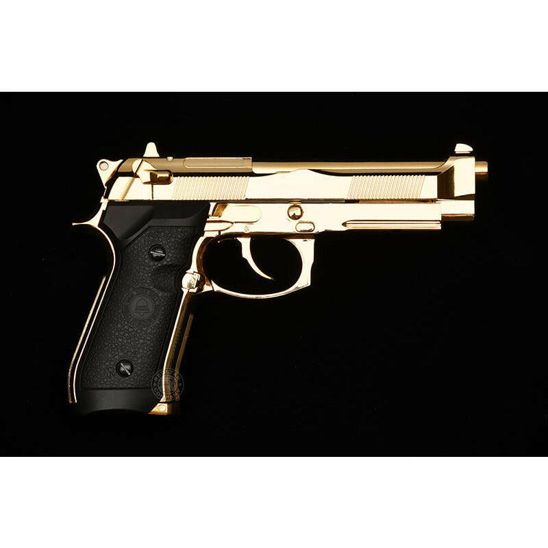 DOUBLE BELL Taurus PT92 Beretta Gel blaster Gas POWERED Blowback (Golden Chrome)