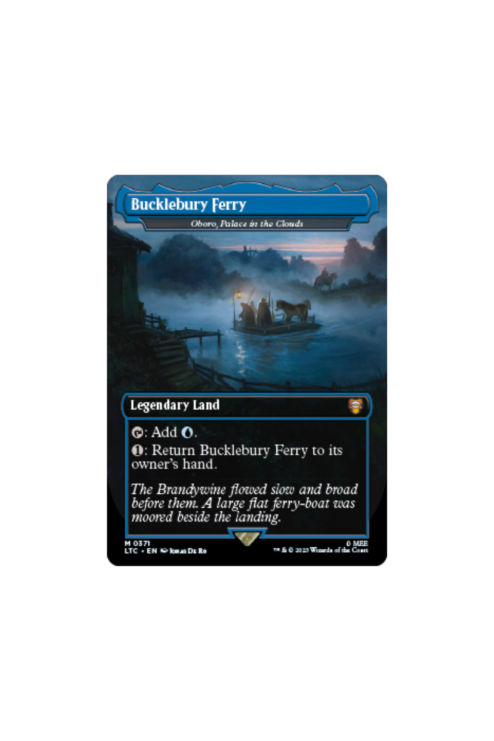 The Lord of the Rings: Tales of Middle-earth Commander Decks Variants FOIL: Oboro, Palace in the Clouds (0371 - Bucklebury Ferry)