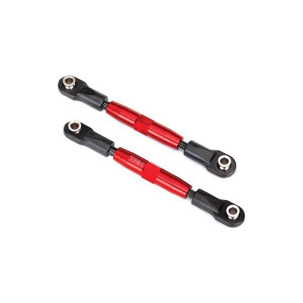 T/XAS CAMBER LINKS, REAR (TUBES RED-ANOD, 7075-T6 ALUM)-Traxxas-ProHobbies