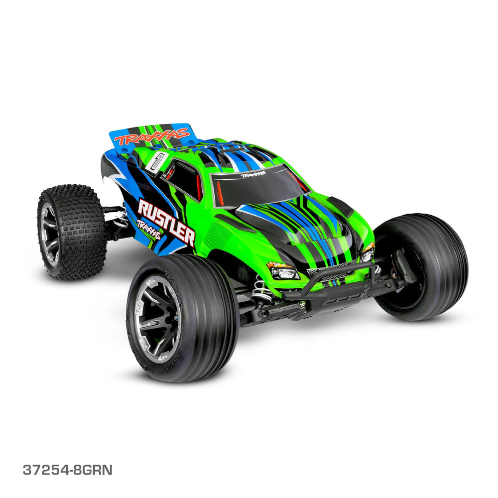 TRAXXAS RUSTLER 2WD HD W/USB-C - GREEN