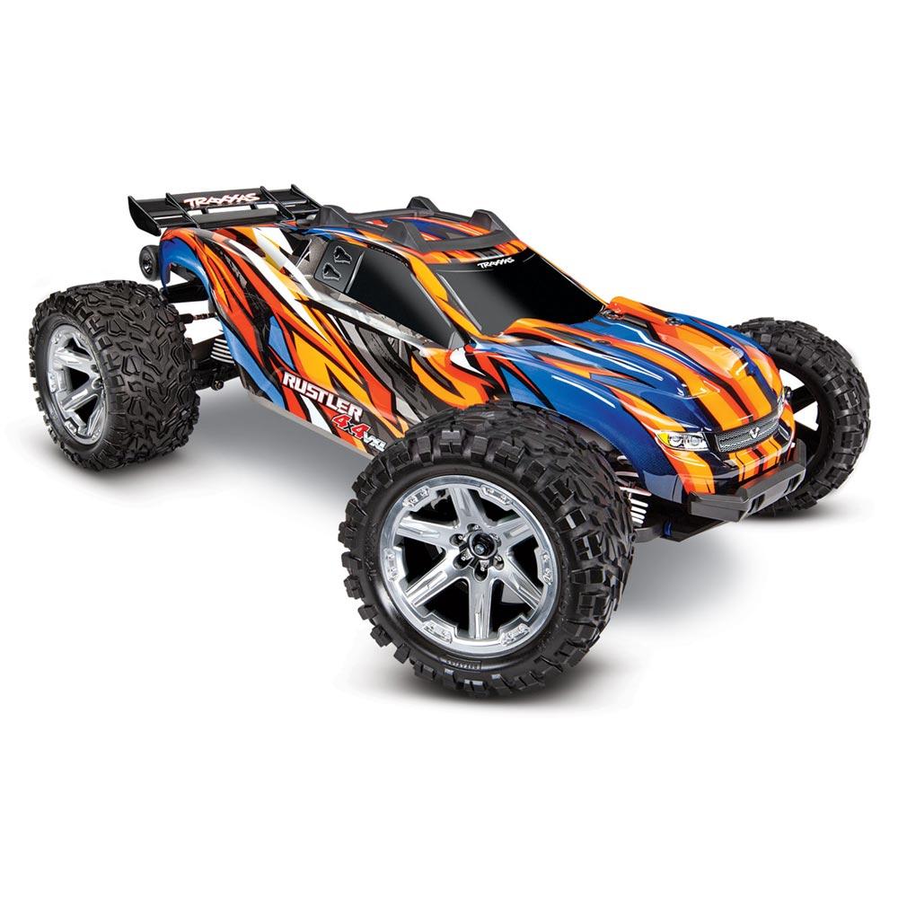 TRAXXAS RUSTLER 4X4 VXL 1:10 - ORANGE-RC CAR-Traxxas-ProHobbies