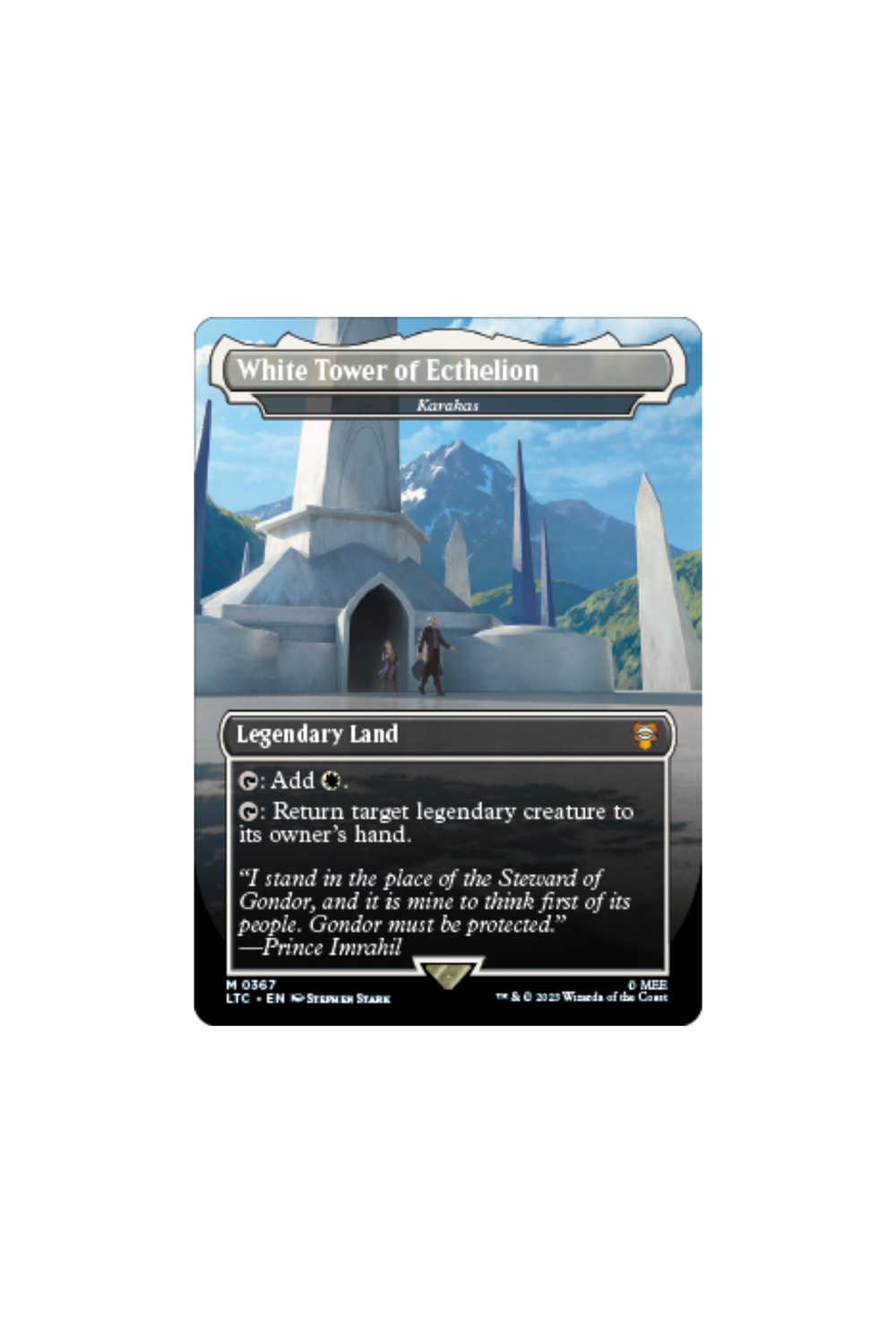 White Tower of Ecthelion - Karakas - Commander: The Lord of the Rings: Tales of Middle-earth *FOIL (LTC)