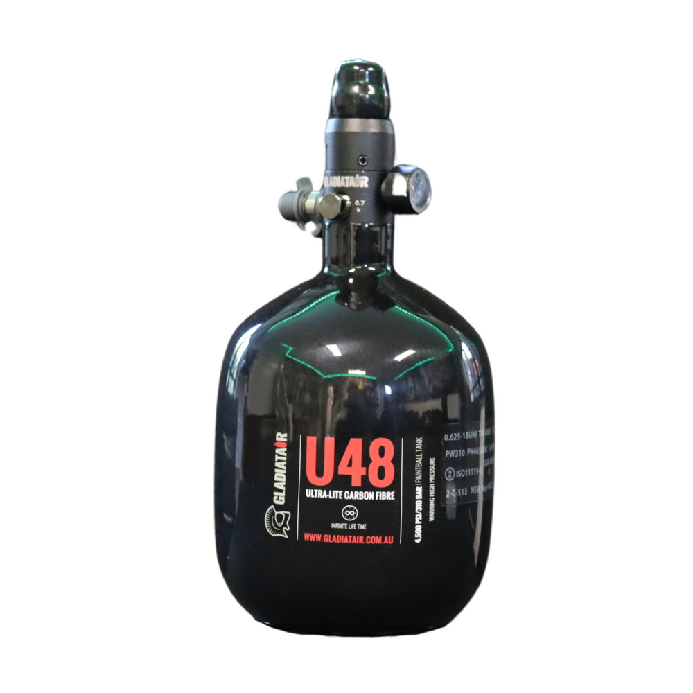 GladiatAir Carbon Fibre Air Tank U48 + GladiatAir Regulator