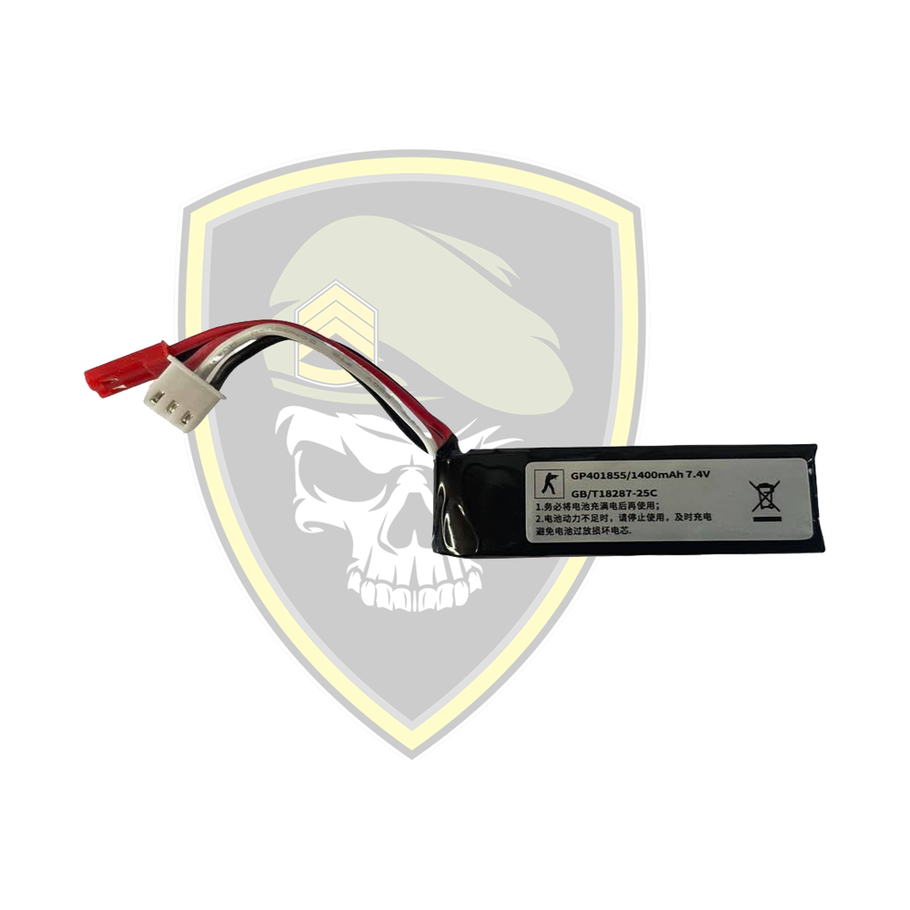 HPA Battery 7.4v - 1400mah-HPA-COMMAND ELITE HOBBIES-ProHobbies