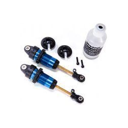 T/XAS SHOCKS, GTR LONG BLUE-ANODIZED (2) - 7461-Traxxas-ProHobbies