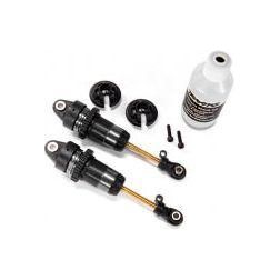 T/XAS SHOCKS, GTR LONG BLACK -ANODIZED (2) - 7461X-Traxxas-ProHobbies