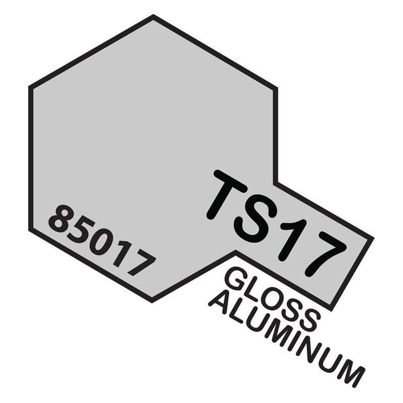 Tamiya TS-17 Gloss Aluminium Lacquer Spray Paint 100ml-Tamiya-ProHobbies