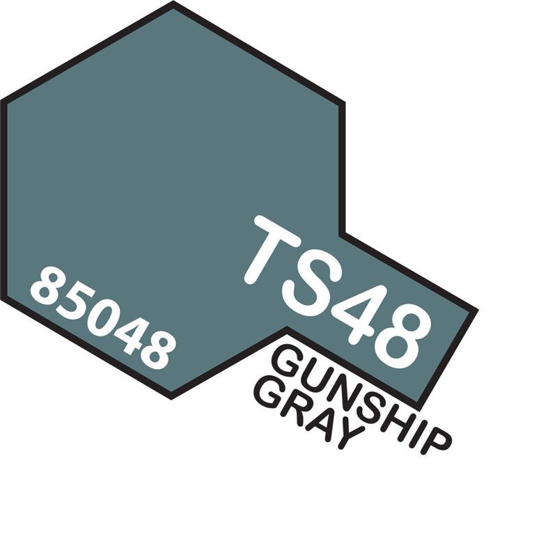 Tamiya TS-48 Gunship Grey Lacquer Spray Paint 100ml-Tamiya-ProHobbies