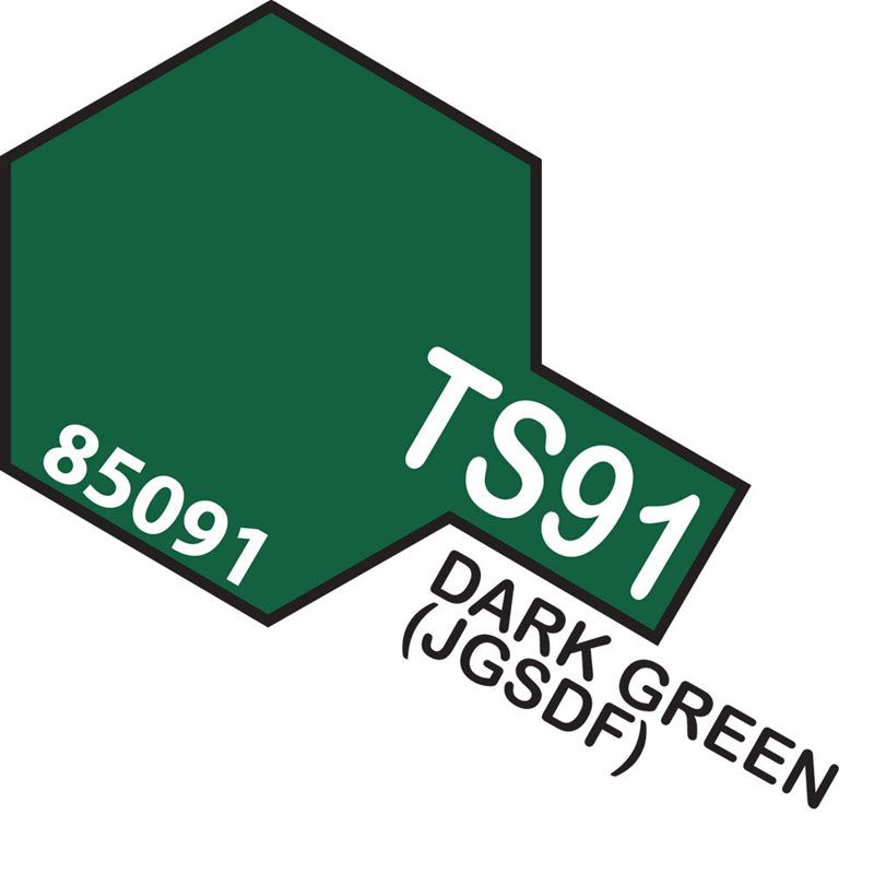 Tamiya TS-91 Dark Green (JGSDF) Lacquer Spray Paint 100ml-Tamiya-ProHobbies