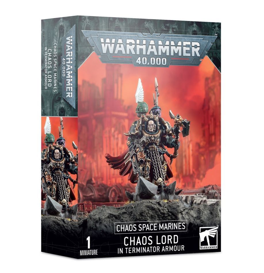 Chaos Space Marines Chaos Lord/Sorcerer in Terminator Armour-Games Workshop-ProHobbies