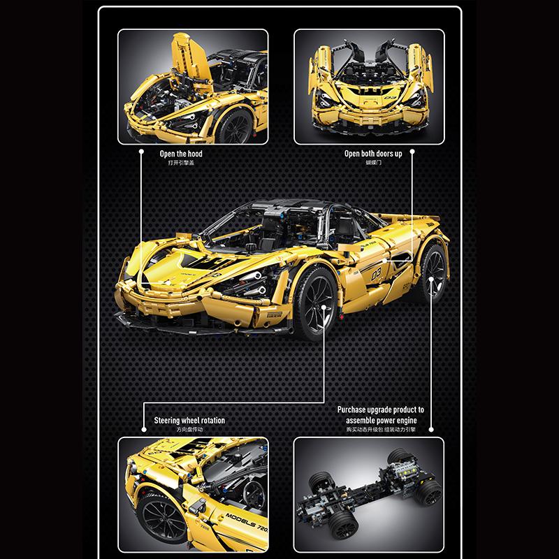 
                  
                    MOULD KING 13145S 1:8 Mclaren 720S with 3149 Pieces-Mould King-ProHobbies
                  
                