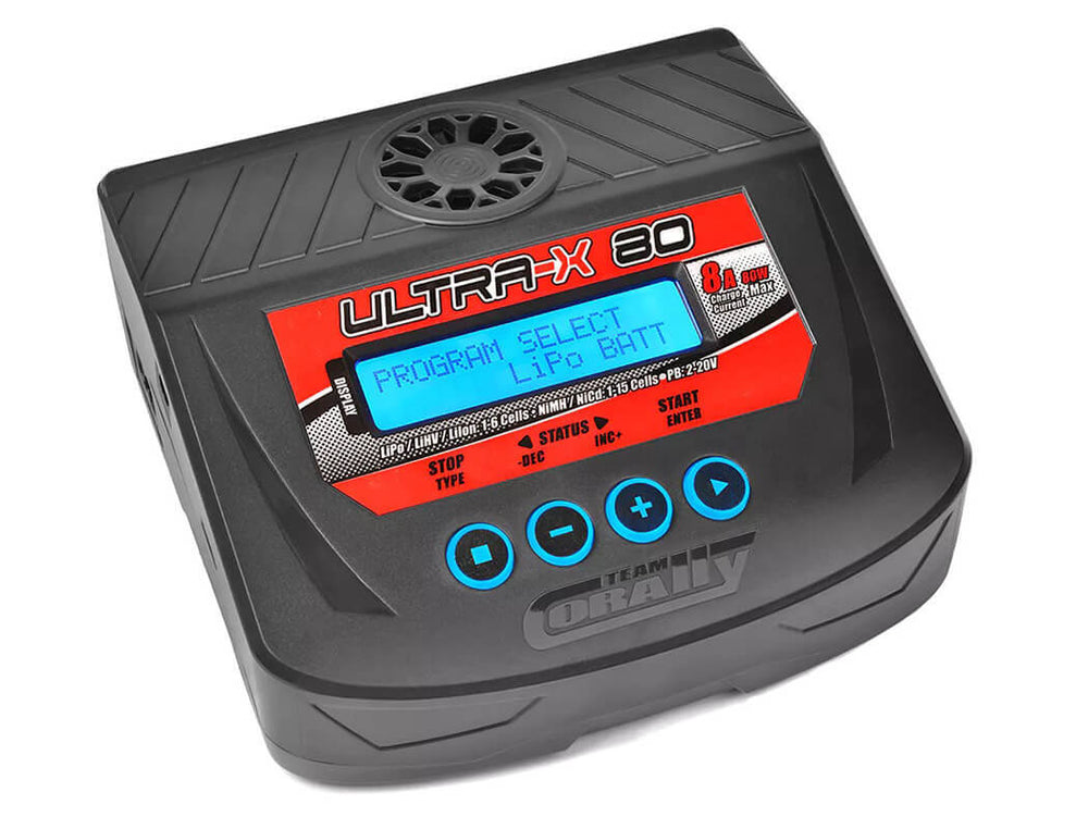 
                  
                    Team Corally - Ultra-X 80 - AC/DC Balance Charger - 80W - 1-6S Lixx - 1-15 Nixx - 2-20V PB - AU Version-GT POWER-ProHobbies
                  
                