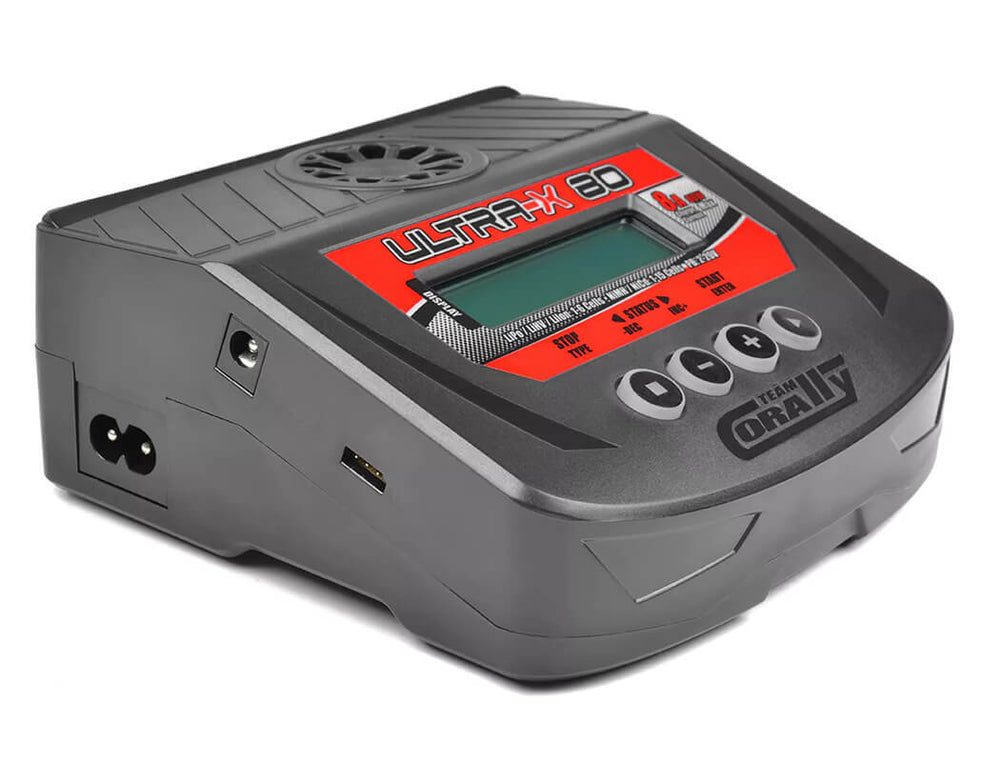 
                  
                    Team Corally - Ultra-X 80 - AC/DC Balance Charger - 80W - 1-6S Lixx - 1-15 Nixx - 2-20V PB - AU Version-GT POWER-ProHobbies
                  
                