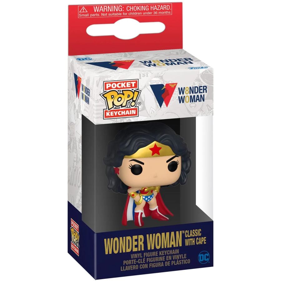 Wonder Woman 80th - Classic w/Cape Pop! Keychain