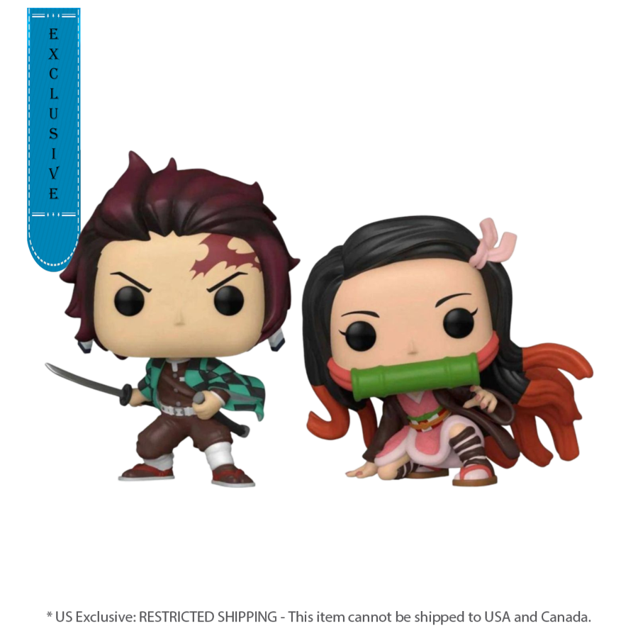 Demon Slayer - Tanjiro & Nezuko US Exclusive Pop! 2-Pack [RS]