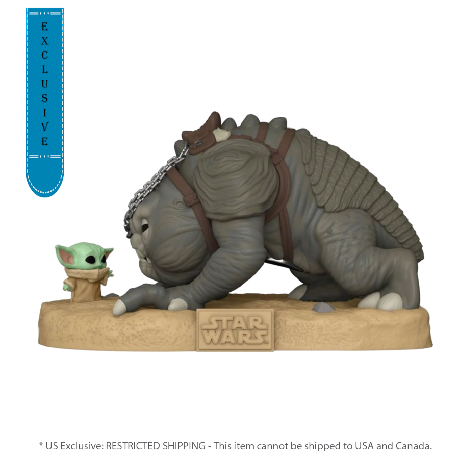 Star Wars: Book of Boba Fett - Rancor with Grogu US Exclusive 10" Pop! Vinyl (RS)-IKON-ProHobbies