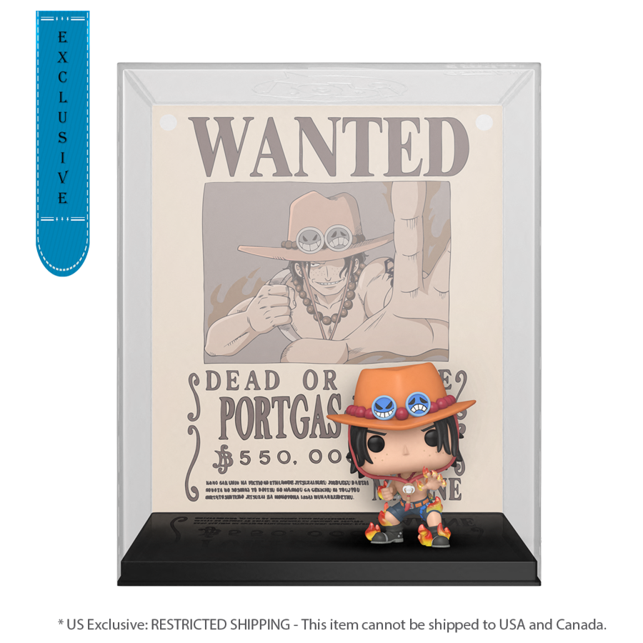 One Piece - Portgas D Ace Wanted US Exclusive Pop! Cover [RS]