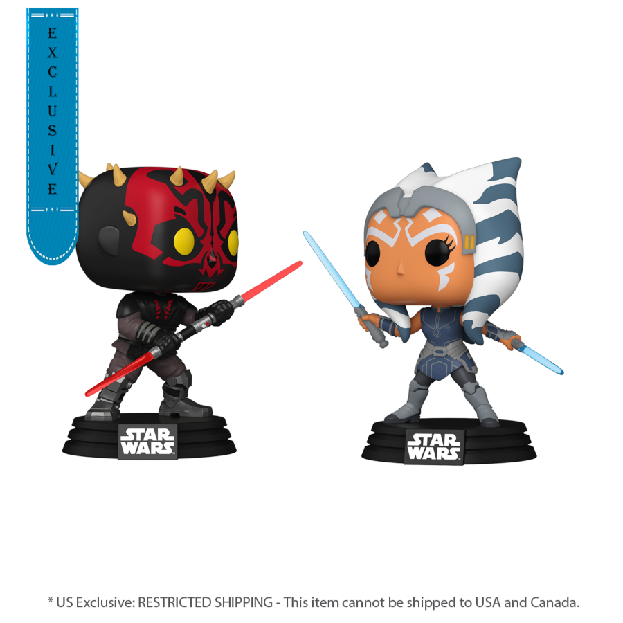 Star Wars: Clone Wars - Maul Vs Ahsoka US Exclusive Pop! 2 Pack [RS]