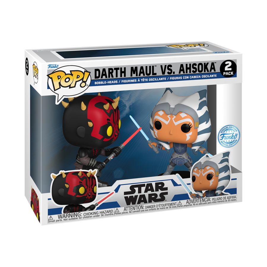 
                  
                    Star Wars: Clone Wars - Maul Vs Ahsoka US Exclusive Pop! 2 Pack [RS]
                  
                