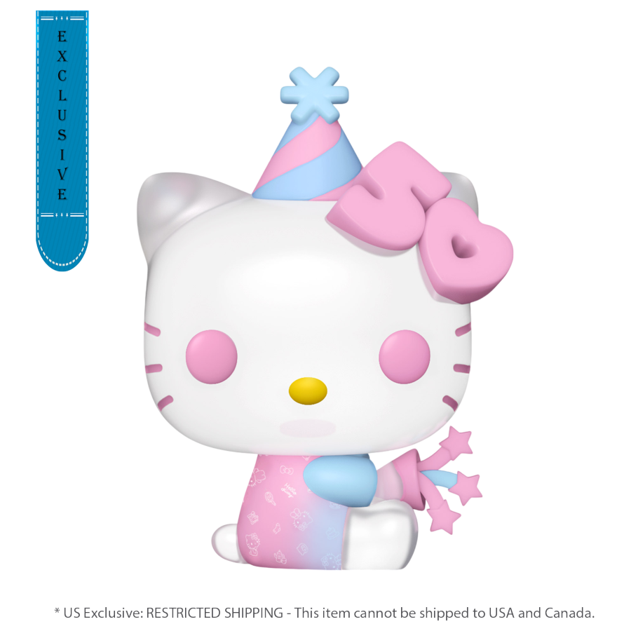 Hello Kitty 50th - Hello Kitty with Party Hat Exclusive Pop! Vinyl [RS]