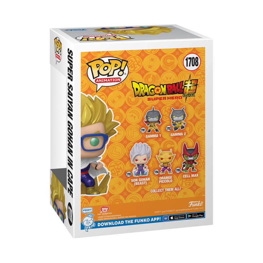 
                  
                    Funko POP! Dragon Ball Super: Super Hero - Gohan in Cape US Exclusive (with chase) Pop! Vinyl [RS]
                  
                