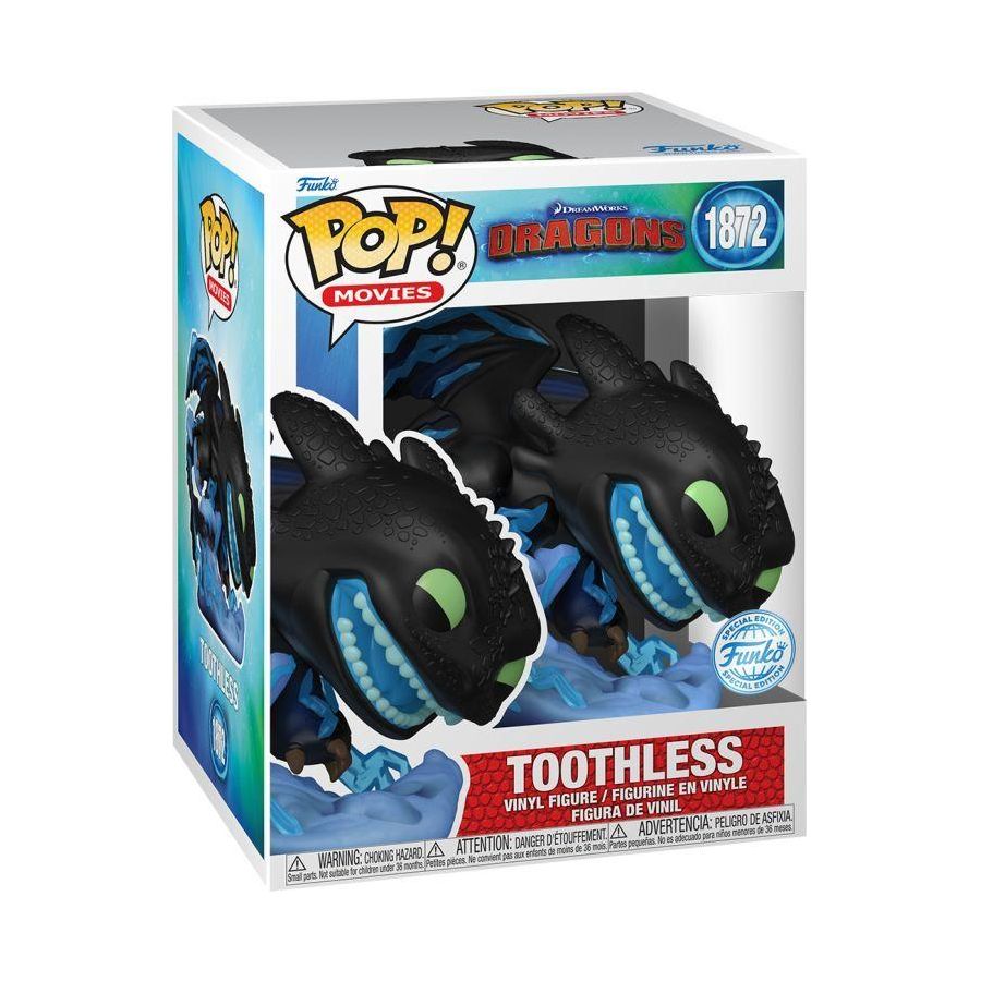 Toothless with Lightning US Exclusive Pop! Vinyl Premium [RS]-Collectible figure-IKON-ProHobbies