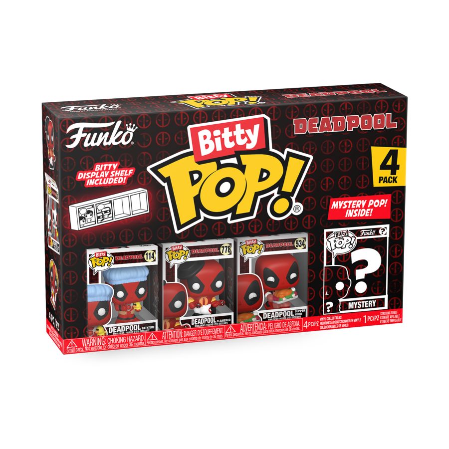 
                  
                    Deadpool - Bathtime Bitty Pop! 4 -Pack
                  
                