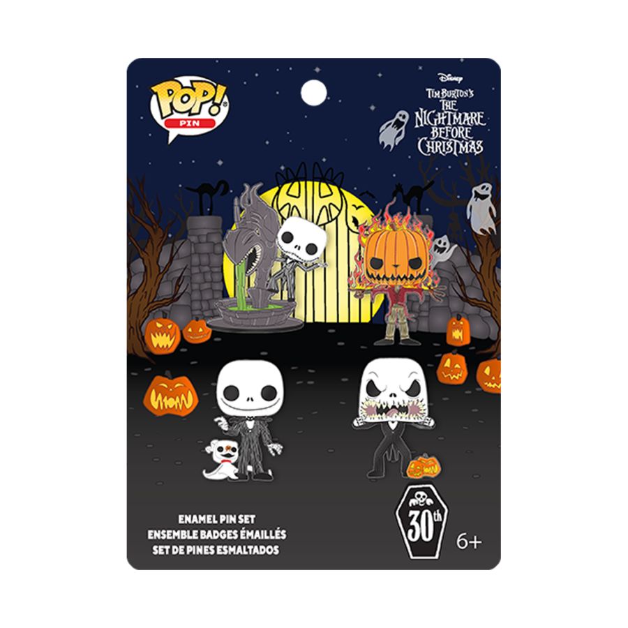 
                  
                    The Nightmare Before Christmas - This is Halloween Jack Enamel Pin 4-Pack
                  
                