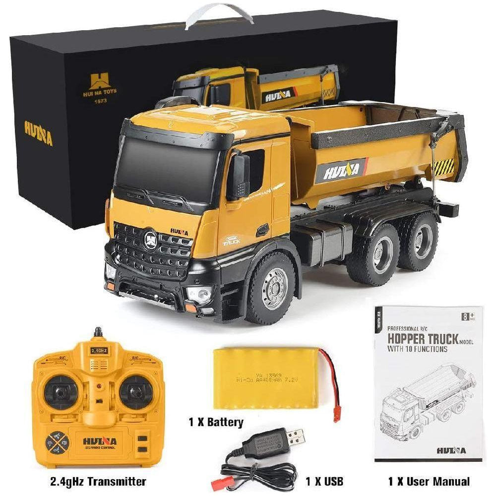 HuiNa 1573 RC Car 1/14 Trucks Bulldozer Charging RTR Truck-RC Construction-Huina-ProHobbies