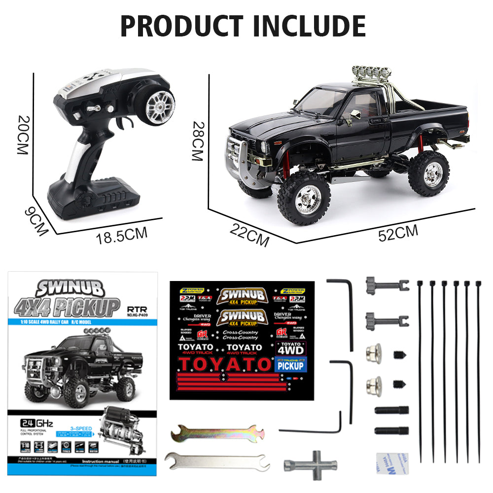 
                  
                    Remote Control Car HG-P409 B-2 1/10 2.4G 4WD Pickup Truck-PRO HOBBIES-ProHobbies
                  
                