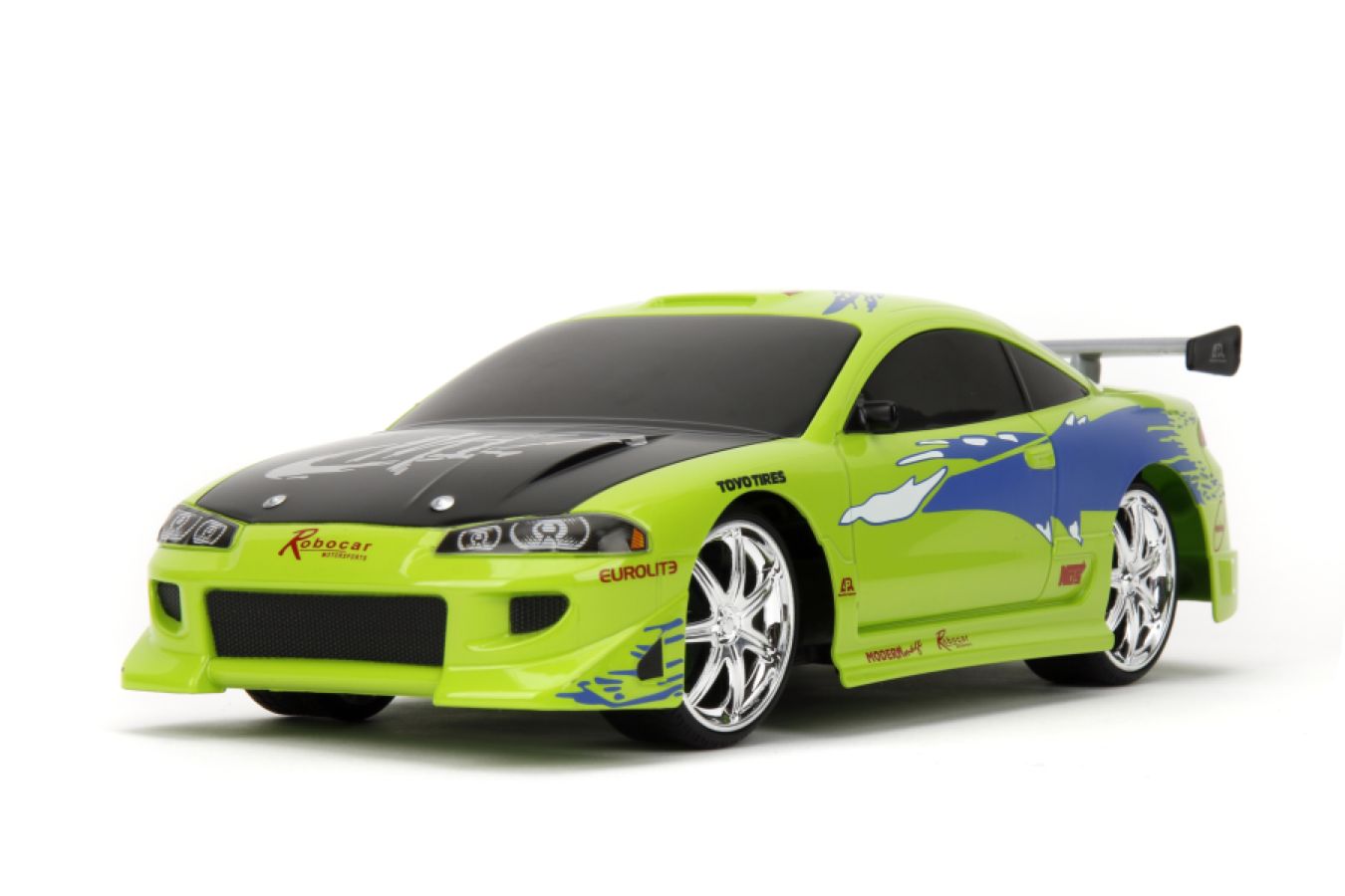 
                  
                    Fast and Furious - 1995 Mitsubishi Eclipse 1:16 Scale Remote Control Car
                  
                