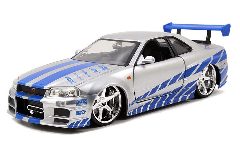 Fast and Furious - Brians Nissan Skyline Gt-R (R34) 1:24 Scale-Fast and Furious-ProHobbies