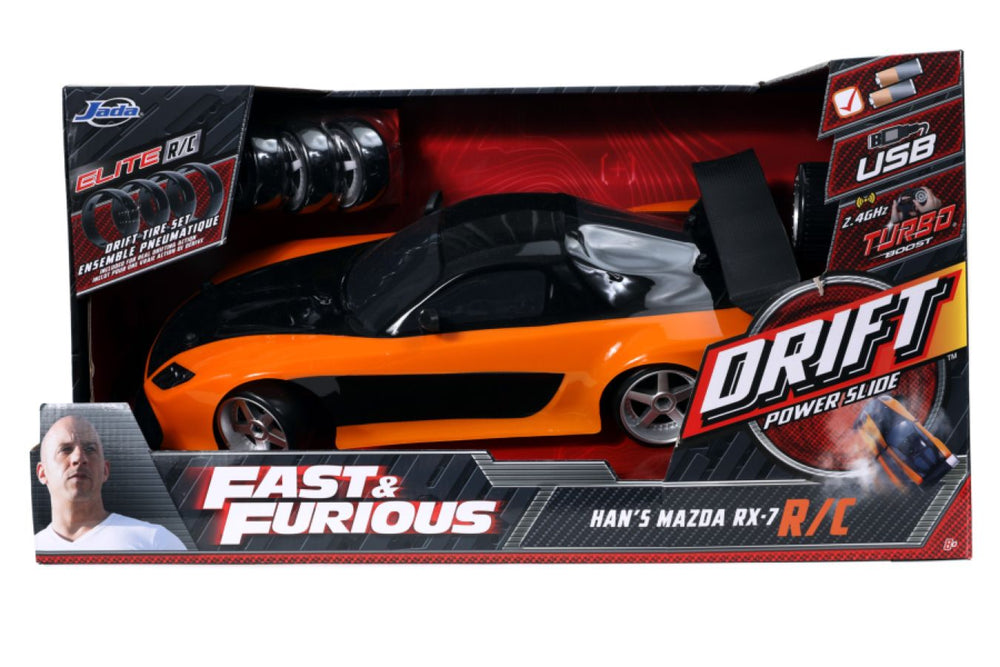 Fast & Furious - Han's 1993 Mazda RX-7 Veilside 1:10 Scale Remote Control Car