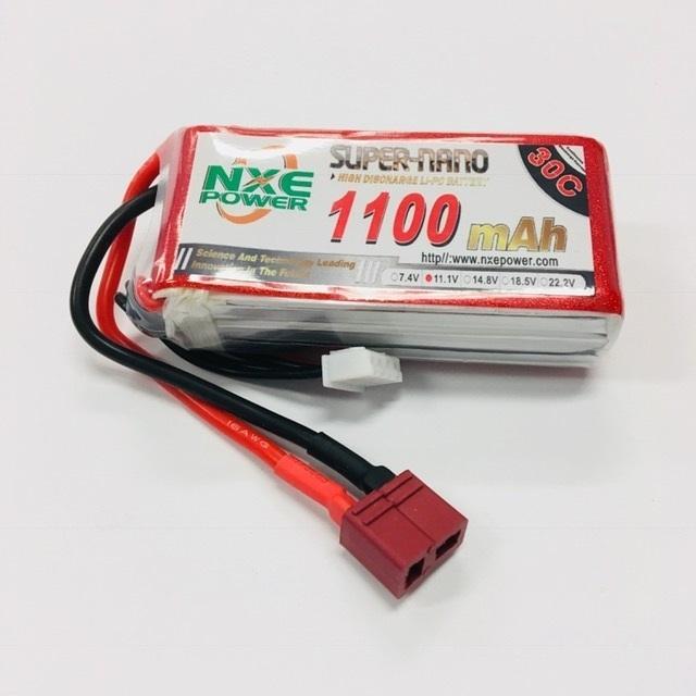 NXE 11.1v 1100mah 30c Soft case w/Deans-Battery-NXE-ProHobbies