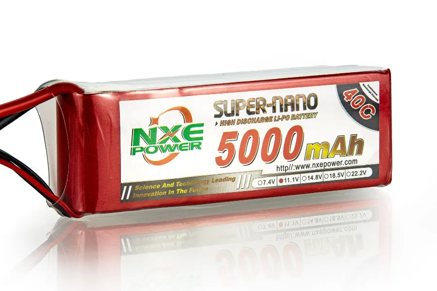 Nxe 11.1V 5000Mah 40C Soft Case with dean plug