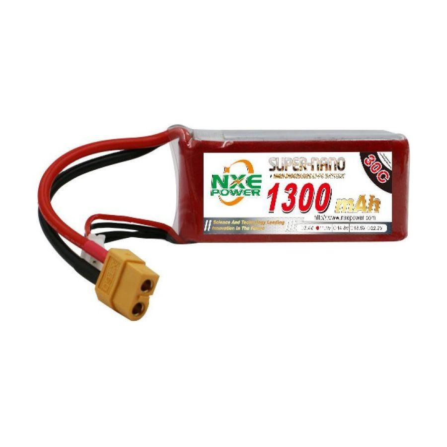 NXE 11.1v 1300mAh 30C LiPo Battery w/ Deans Connectors-Battery-NXE-ProHobbies