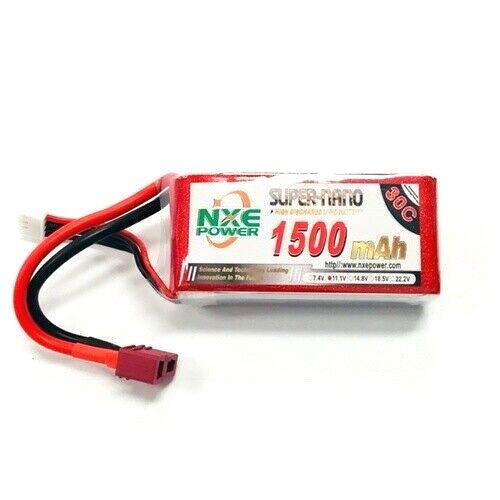 NXE 7.4v 1500mAh 30C LiPo Battery w/ Deans Connectors-Battery-NXE-ProHobbies