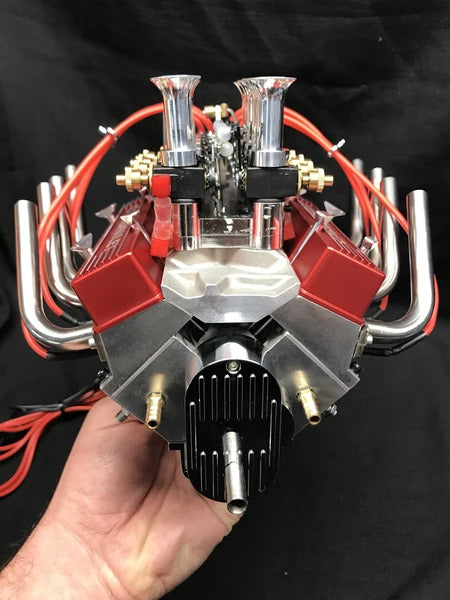 
                  
                    محرك عمل مكربن ​​V8 بمقياس 1/4 يعمل بالنيترو
                  
                