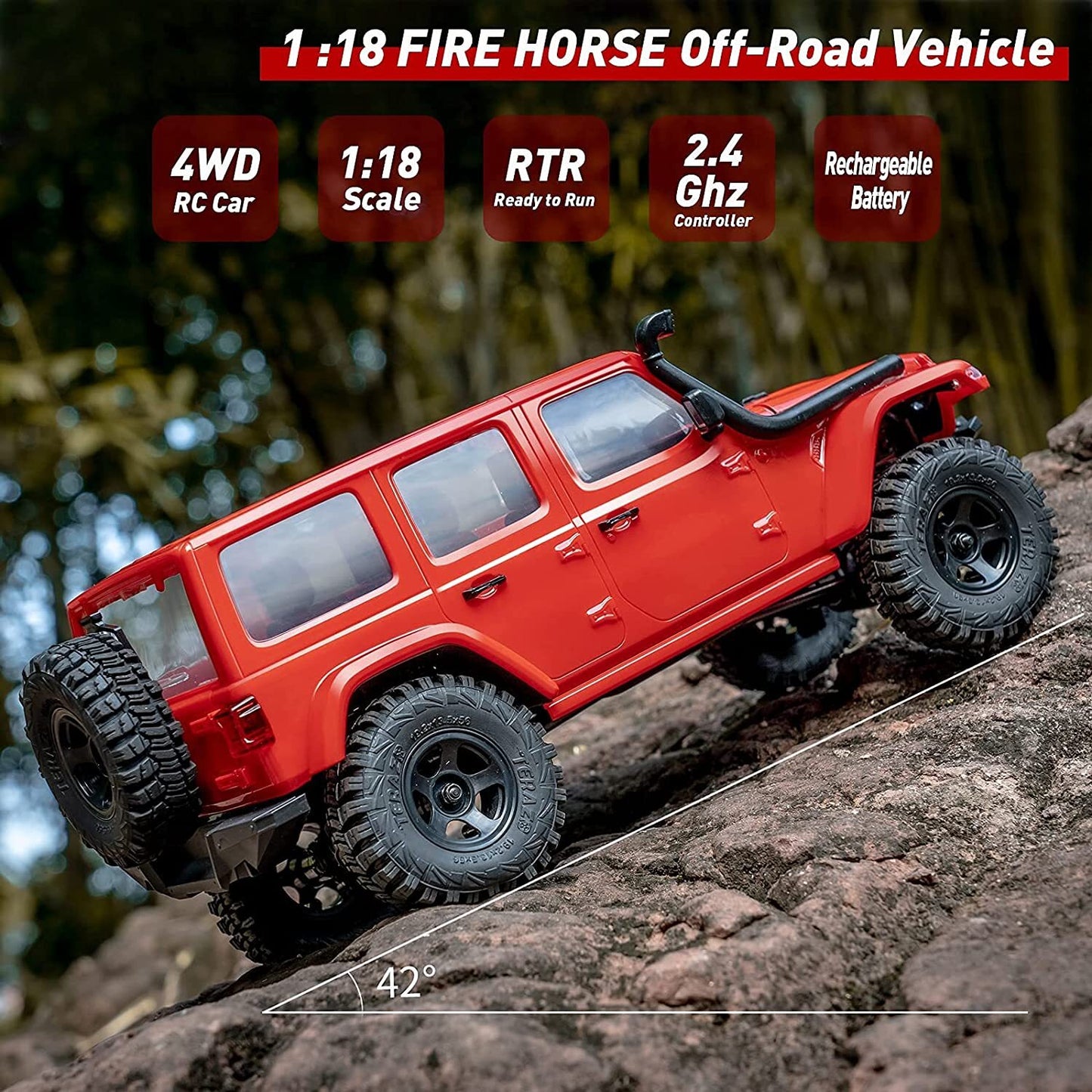 
                  
                    Roc Hobby 1:18 Fire Horse 1/18 Scale RC Crawler
                  
                