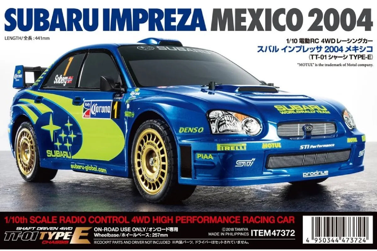 
                  
                    TAMIYA IMPREZA MEXICO '04 (TT-01E)
                  
                