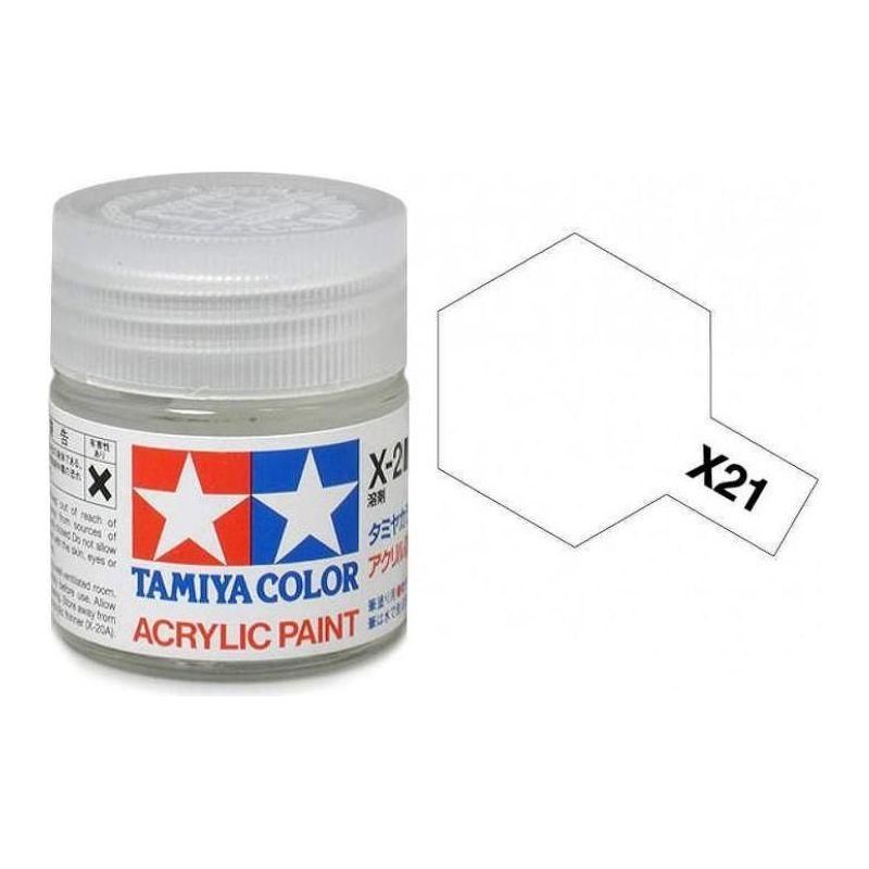 TAMIYA ACRYLIC MINI X-21 FLAT BASE-Tamiya-ProHobbies