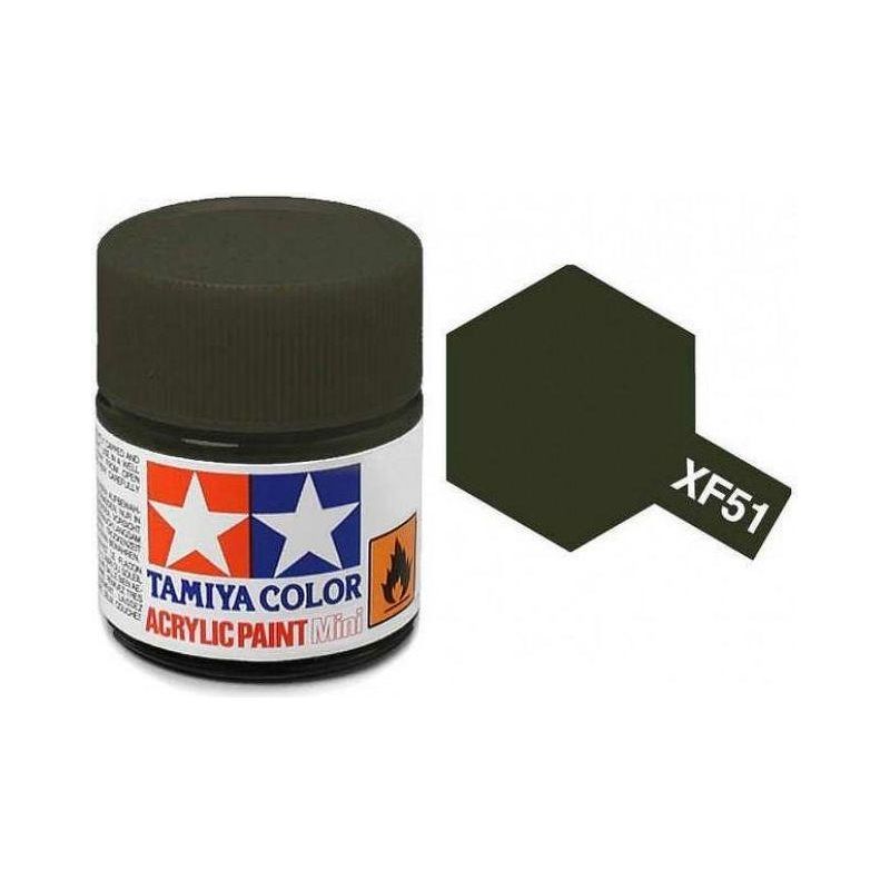 TAMIYA ACRYLIC MINI XF-51 KHAKI DRAB-Tamiya-ProHobbies