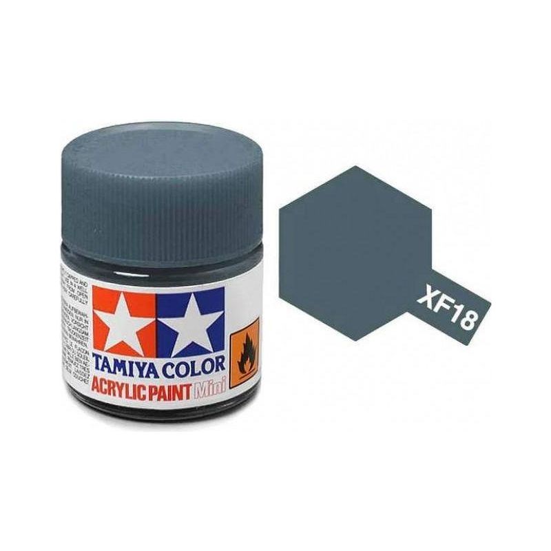 TAMIYA ACRYLIC MINI XF-18 MEDIUM BLUE-Tamiya-ProHobbies