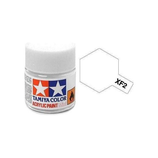 TAMIYA ACRYLIC MINI XF-2 FLAT WHITE-Tamiya-ProHobbies