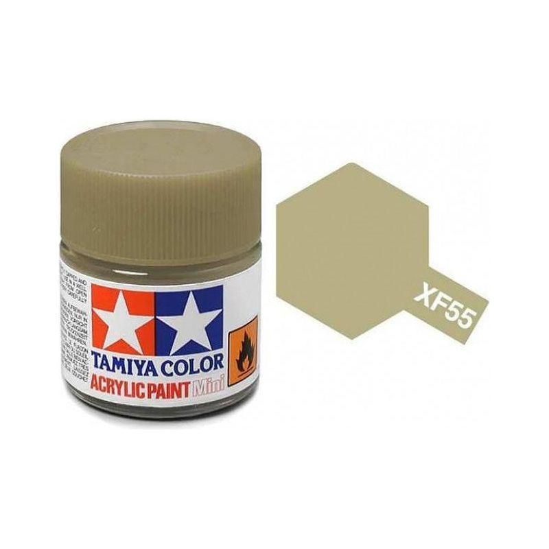 TAMIYA ACRYLIC MINI XF-55 DECK TAN-Tamiya-ProHobbies